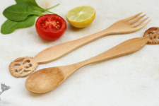 Purnak ✼ Udayagiri Wooden Cutlery - Set of Tow ✼ { 5 }